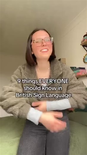 Sign Language on Instagram: "Nine things you can learn to sign in British sign language in one minute!"