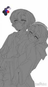 ロイ＆イト イラスト #イラスト #イラストメイキング #オリキャラ #コト