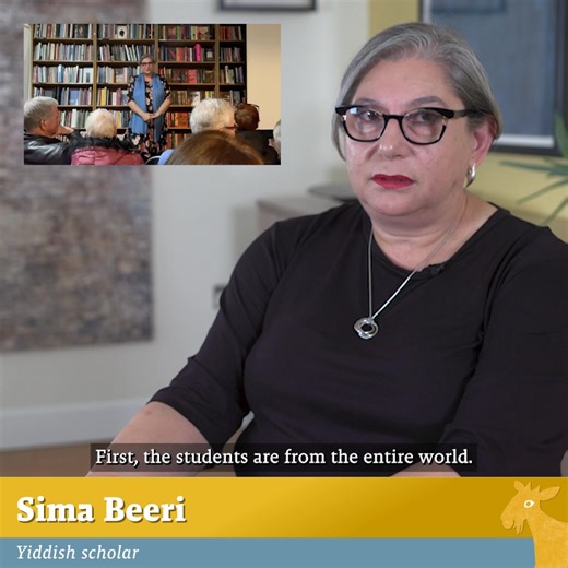 “Every student comes with their own history and reason for why they are interested in studying Yiddish.” Yiddish scholar Sima Beeri shares her observations on the diverse variety of students she encounters as a professor of Yiddish in London. Sima was interviewed by Christa Whitney on August 12th, 2019 in London, England. Watch the full interview here: https://www.yiddishbookcenter.org/collections/oral-histories/interviews/woh-fi-0001255/sima-beeri-2019 | Wexler Oral History Project of the Yiddi