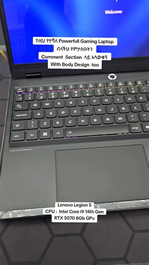 Lenovo Legion 5 ➡️GAMING LAPTOP ➡️Intel Core i9 14900HX ✅Base Speed 2.30GHZ(24 cores 32 Logical Processor ) Up to 5.0Ghz Boost Speed 🔣 1 TB SSD storage 💠16GB DDR5 5200MHZ 💻16inch inch screen 2.5k resolution 165hz refresh rate BEST BATTERY LIFE Nvidia Geforce RTX 5070 8GB Dedicated GRAPHICS
