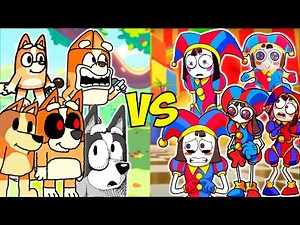 Bingo VS The Amazing Digital Circus ALL PHASES | Friday Night Funkin'