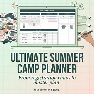 Ultimate Summer Camp Planner Spreadsheet, Camp Expense Tracker, Digital Camp Planner, Kid Activity Schedule, Google Sheet Template - Etsy