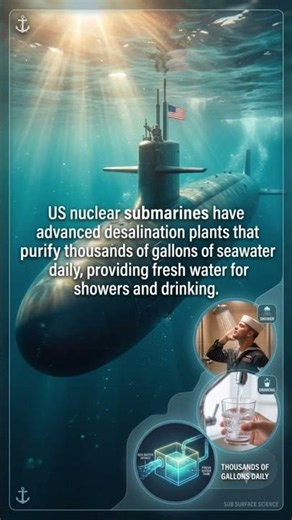Inside a US Submarine's Secret Water Factory! 🌊 #shorts