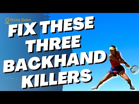 How to immediately improve your two handed tennis backhand | + Drills!