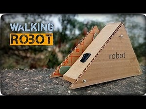 How to make a triangle robot with cardboard. walking robot making.🤖. #diy #robot