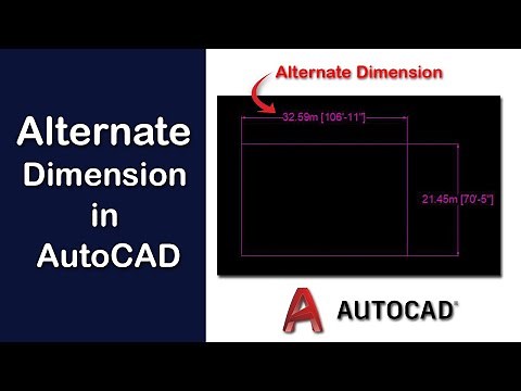 How to set Alternate Dimension Units both in feet inch and meters in AutoCAD drawings