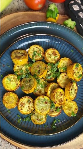 Roasted Yellow Zucchini: Healthy Summer Treat! #shorts #vegetables #summerrecipes #squash