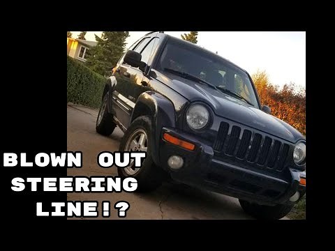 Jeep Liberty Power Steering Hose Replacement And System Bleed!