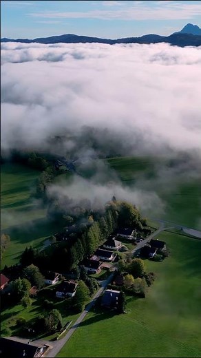 Beautiful Mountain Village in Cloudsㅣ#CinematicNature #4K고화질자연