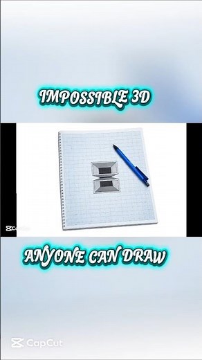 Easy 3D Optical Illusion Drawing on Graph Paper 🤯 #shorts