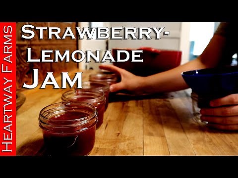 How to make Strawberry Lemonade Jam | Sugar Free | Heartway Farms | Harvest | Stocking | Garden