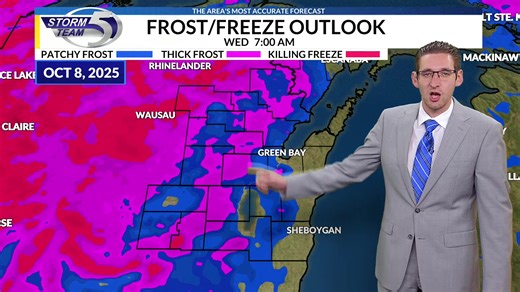 A little frosty tonight and nippy at the morning bus stop tomorrow Full evening forecast: https://www.wearegreenbay.com/weather/frost-and-freeze-conditions-likely-tonight/ | WFRV Ryan Kudish | Facebook