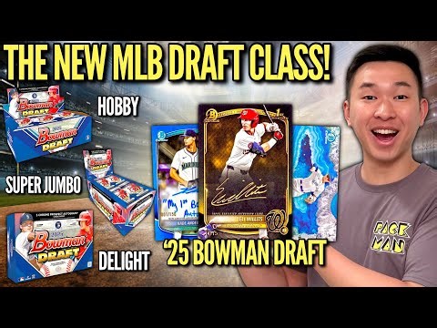 1ST CARDS FOR THE NEW DRAFT CLASS (BOOM)! 😱🔥 2025 Bowman Draft Baseball Hobby, Super Jumbo & Delight
