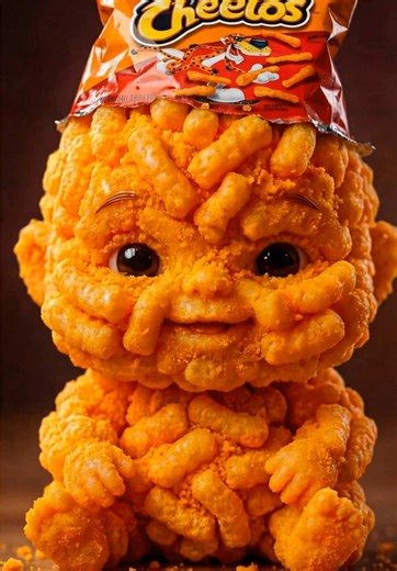 Baby Cheetos Eating ASMR👶🧡 #ai#satisfyingvideos#eating#asmr#cheeto