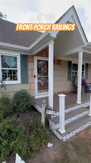 Front Porch Railings #diy #construction #frontporch | Kadyn Hamilton | Facebook