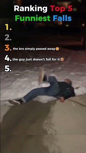 Ranking Top 5 Funniest Falls😂
