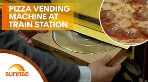 Pizza vending machine launched at Melbourne's Southern Cross train station