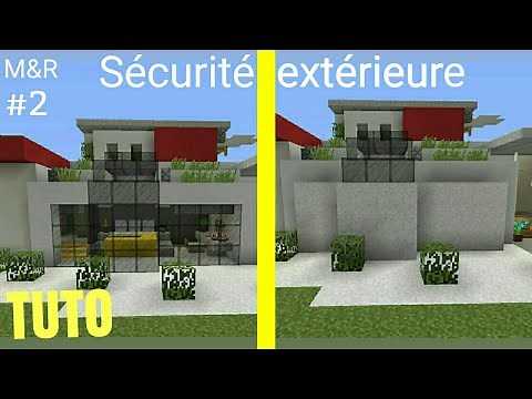 TUTO Minecraft Maison Moderne & Redstone Part.2 : Sécurité Extérieure PS4 (PS3/XBOX360/XBOXONE/PC)
