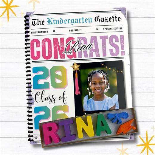 Personalized Graduation Coloring Book With Photo, Name Crayons, Kids Grad Gift - Etsy