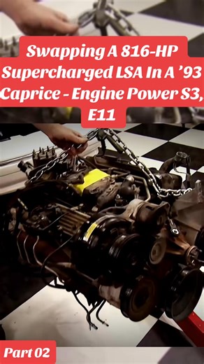 3.4K views · 37 reactions | Swapping A 816-HP Supercharged LSA In A ’93 Caprice - Engine Power S3, E11. Part 02. #mustang #car #autorepair #foryou #fyp #engine | autorepaircar1 | Facebook