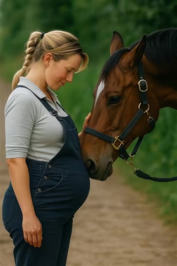 During my pregnancy, my mare often pressed her huge ear against my belly and neighed softly – but one day she suddenly struck me hard with her muzzle, and later I discovered something terrible 😱😨 We had our own farm, where my husband and I grew fruits and vegetables and cared for cows, chickens, pigs, and sheep. But our greatest treasure was our mare — intelligent, noble, and loyal. She wasn’t just a helper on the farm, but also a true friend, almost like a member of the family. When I found o