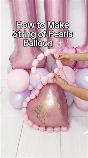 How to Make a String of Pearls Balloon 🎈 Easy Tutorial