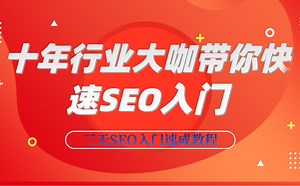 【SEO全套新手培训入门教程】十年大咖带你从零开始了解SEO的基础知识