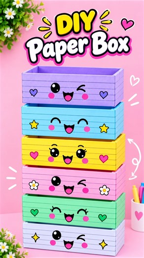 How to Make a Paper Box | DIY Paper Box #shorts #craft #diy