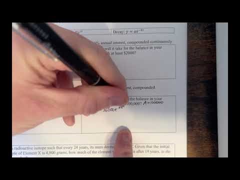 Lesson 9.10 Example #1B Continuous Compounding Word Problems