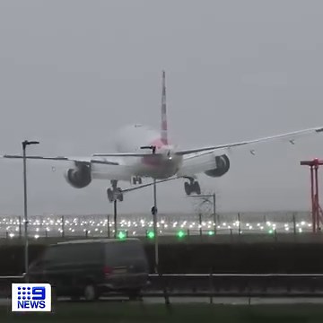 144K views · 1.9K reactions | "OHHH STOP IT!"  A dramatic plane landing has been caught on camera, amid high winds at London's Heathrow Airport. #9News | WATCH LIVE 6pm | 9 News | Facebook