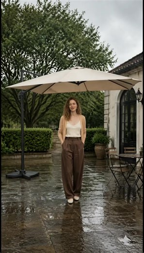 Le must-have pour profiter de sa terrasse cet été ! ☀️ Ce parasol déporté offre une ombre parfaite sans encombrer l'espace. Idéal pour vos repas en extérieur ! #Parasol #AménagementJardin #Terrasse #TrouvailleTikTok #DecoExterieur