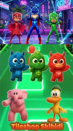 Pj Masks Owlette 🆚 Night Ninja 🆚 Luna Girl 🆚 Nina Pocoyo Coffindance #shorts #coffindance