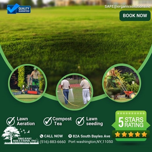 At Organic Solutions, Inc, we believe in providing lush, green lawns without compromising the environment. Our Organic Turf Management Program uses sustainable, eco-friendly practices to nourish your lawn, improve soil health, and protect your family and pets from harmful chemicals. ✨ Why Choose Organic? ✔️ Safer for pets & children ✔️ Promotes long-term soil health ✔️ Reduces water usage & minimizes waste ✔️ Eco-friendly and chemical-free Let’s work together to make your lawn healthier and the 