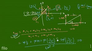 LCA - 1 (Calculation of centre of mass) 1. Three identical unif... | Filo
