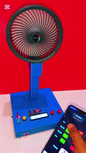 Smart rechargeable table fan with mobile app|| Android app based smart table fan with type c port.