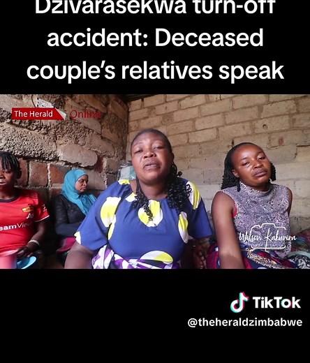 Dzivarasekwa turn-off accident: Deceased couple’s relatives speak on the horrific accident that claimed seven lives. 📹 : @Sharpshooterzw