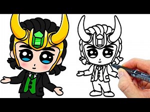 How to Draw LOKI Step by Step