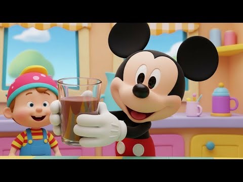 Mickey Mouse Spilled His Chocolate Milk 🍫🥛 | Kids Nursery Rhyme