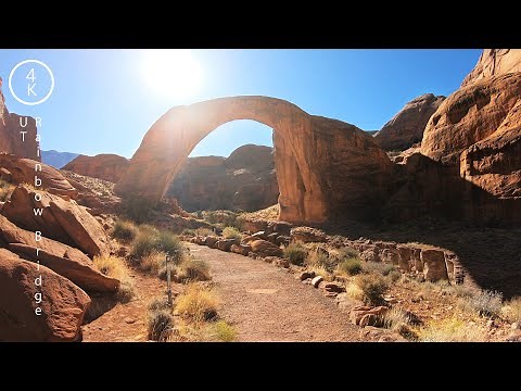 UT Rainbow Bridge National Monument - Lake Powell, Utah 4K