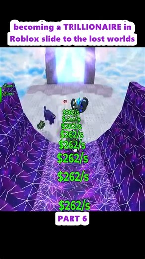 Azrilich on Instagram: "becoming a TRILLIONAIRE in Roblox slide to the lost worlds (6)"
