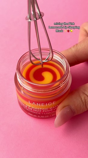 Laneige Pink Lemonade Lip Sleeping Mask Mixing Tutorial