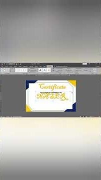 beautiful certificate design in ms word