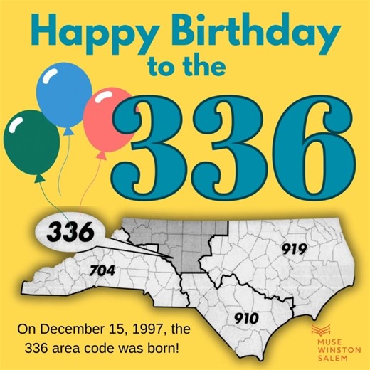 3.2K views · 42 reactions | It's part of our community identity now—the 336 area code. And like everything else it has a history! Area codes in North Carolina only go back to 1947. Back in the middle of the 20th century, 704 covered the whole state. Then in 1954, part of the state was split off into 919. That lasted for decades. But eventually the numbers started to run out, a problem that accelerated with the dawn of the cellular age. In 1993, Winston-Salem was part of the state that got swept 