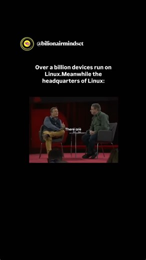 Bilionaire Mindset on Instagram: "Today, Linux - the open-source operating system kernel - runs on billions of devices globally. It's the foundation of Android smartphones, powering more than 3 billion active devices worldwide as of the latest estimates. Beyond phones, Linux dominates: · Almost all of the world's servers and cloud infrastructure · Every one of the top 500 fastest supercomputers · Embedded systems from smart TVs to cars to space hardware • Millions of loT and edge devices - from 