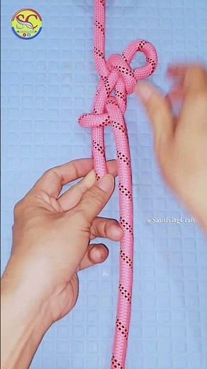 Knot rope tip diy at home 💡 Strong rope tie method