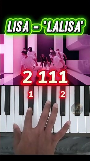 LISA - " LALISA " Easy Piano Tutorial #viral #lisa #lalisa #pianotutorial