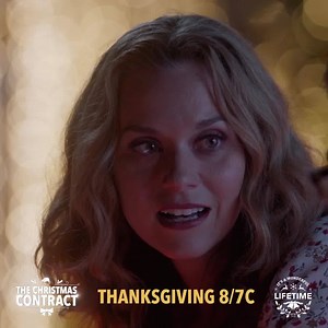 Enjoy this early holiday gift ✨ 🎁✨! Check out this sneak peek from The Christmas Contract with Hilarie Burton and Robert Buckley before the premiere on Thanksgiving at 8/7c. | Lifetime