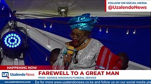 "My husband was a classy man" Barbara Magoha proudly eulogizes Prof. Magoha - FULL SPEECH | Uzalendo News