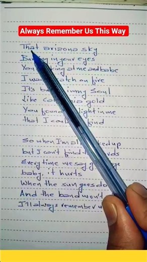 Lyrics Always Remember Us This Way - Lady Gaga #songslyrics #englishsongs #singandlearn #ytshorts