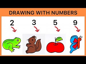 Drawing with Numbers | Easy and Fun Step by Step Drawing Ideas